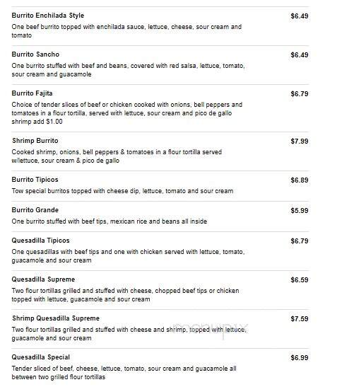 La Fiesta - Greenwood, AR menu_pic