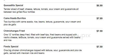 La Fiesta - Greenwood, AR menu_pic