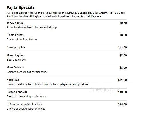 La Fiesta - Greenwood, AR menu_pic
