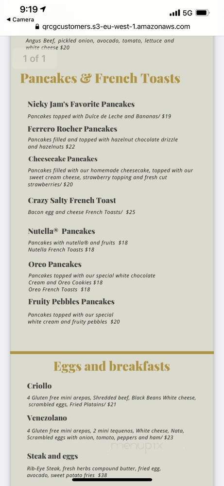 La Industria Bakery - Miami, FL menu_pic