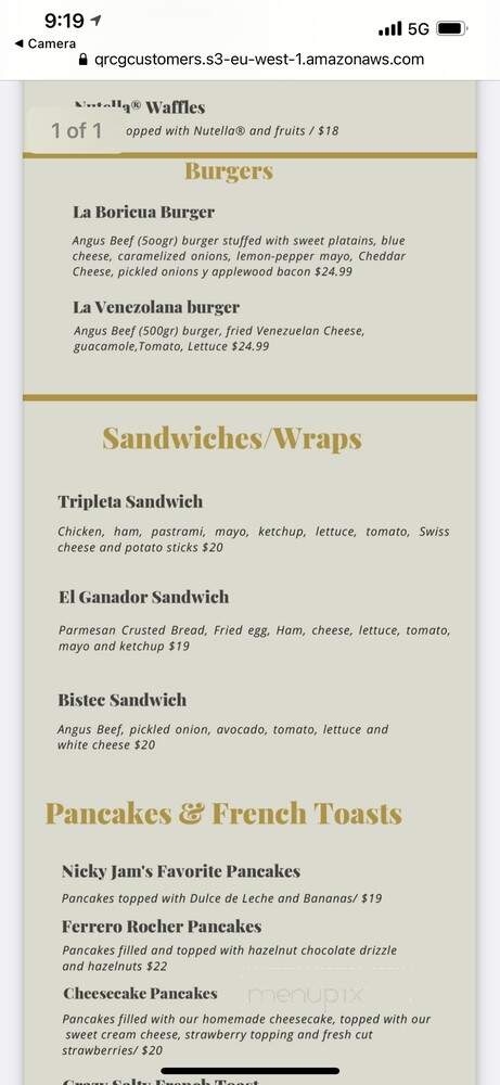 La Industria Bakery - Miami, FL menu_pic