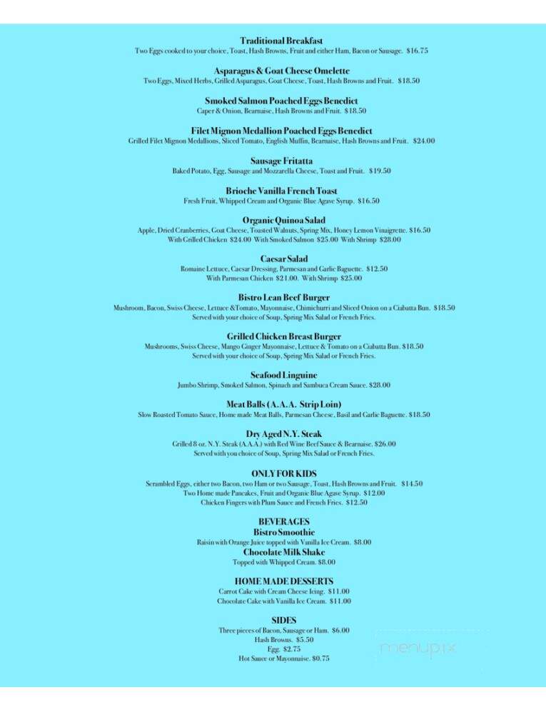 LIttle New York Bistro - Longview, AB menu_pic
