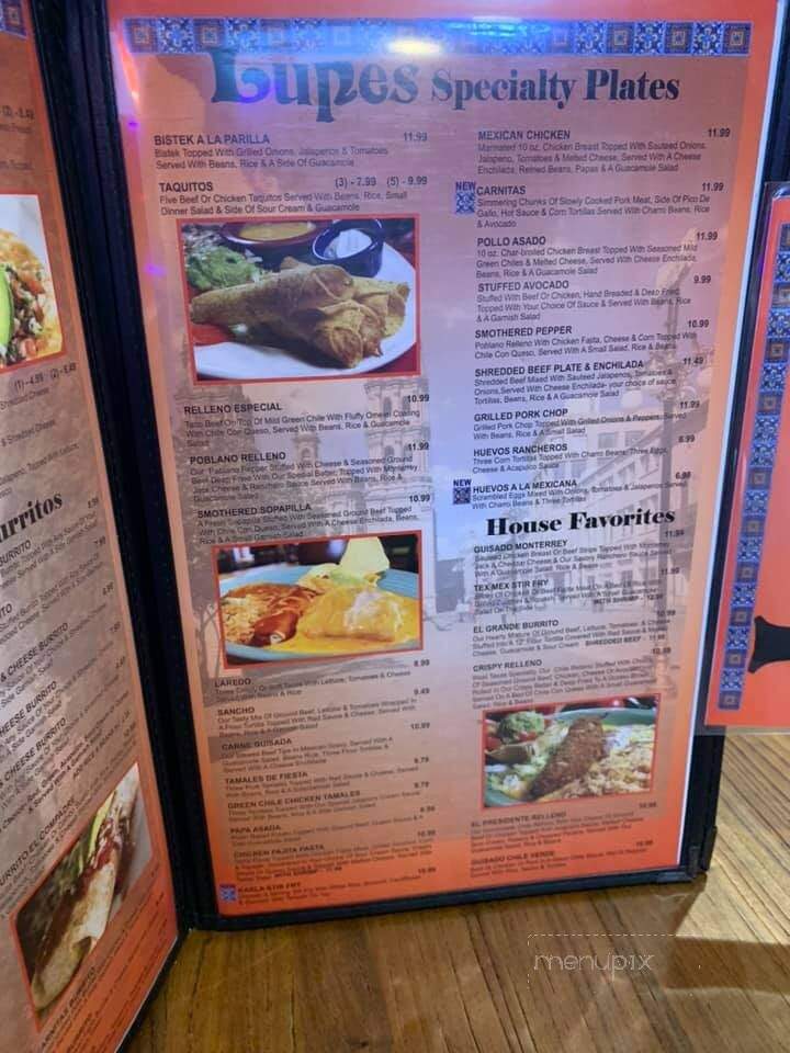 Lupe's Restaurant - Elk City, OK menu_pic