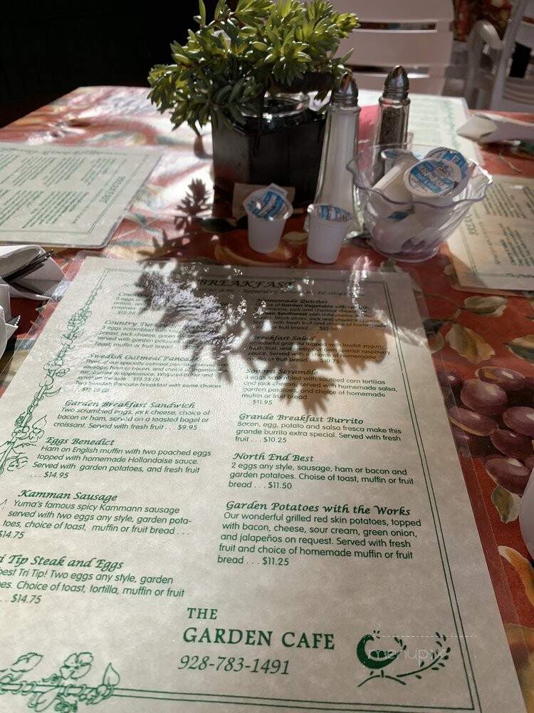 Garden Cafe - Yuma, AZ menu_pic