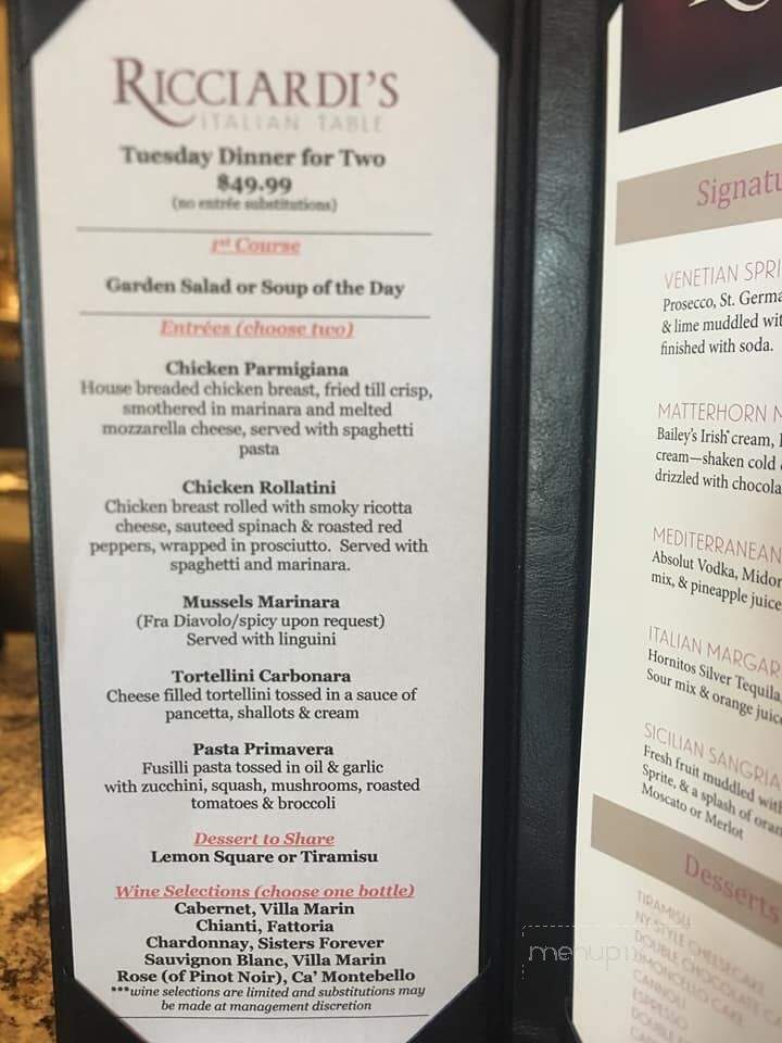 Prima Italian Steakhouse - The Villages, FL menu_pic
