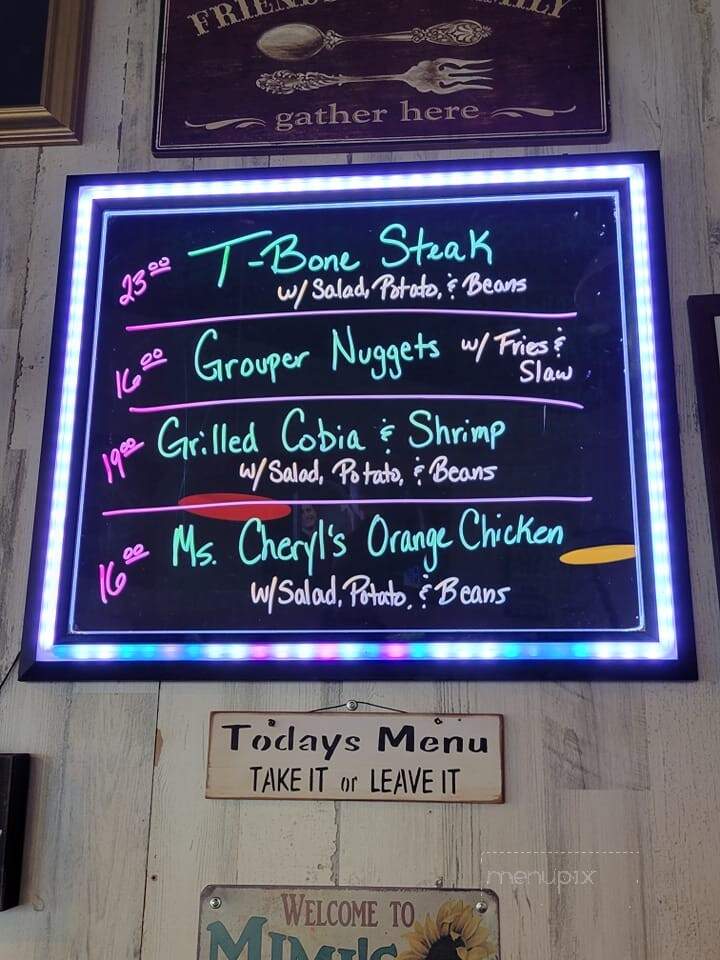 Southside Pattys - Murrells Inlet, SC menu_pic