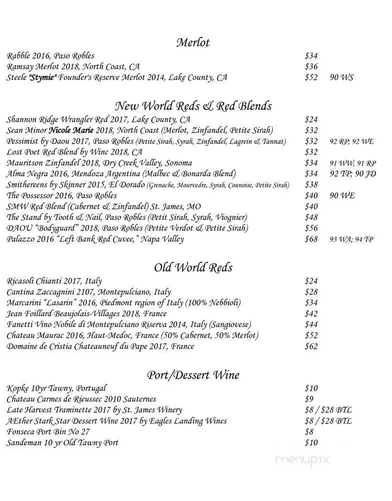 Sybill's St James - Saint James, MO menu_pic
