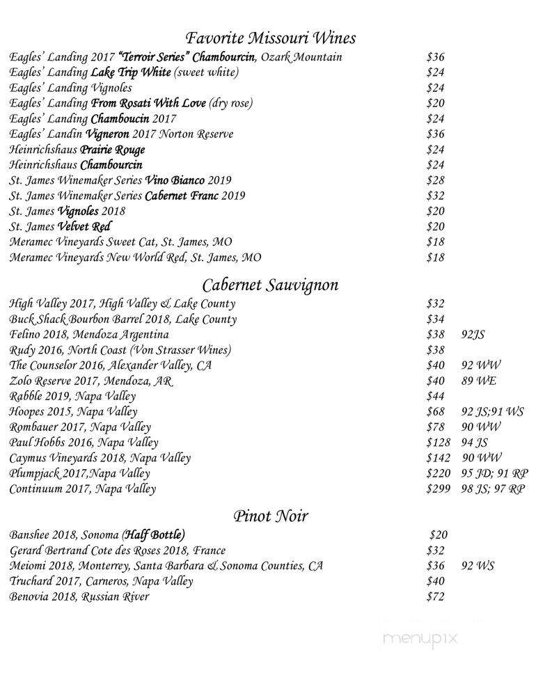 Sybill's St James - Saint James, MO menu_pic