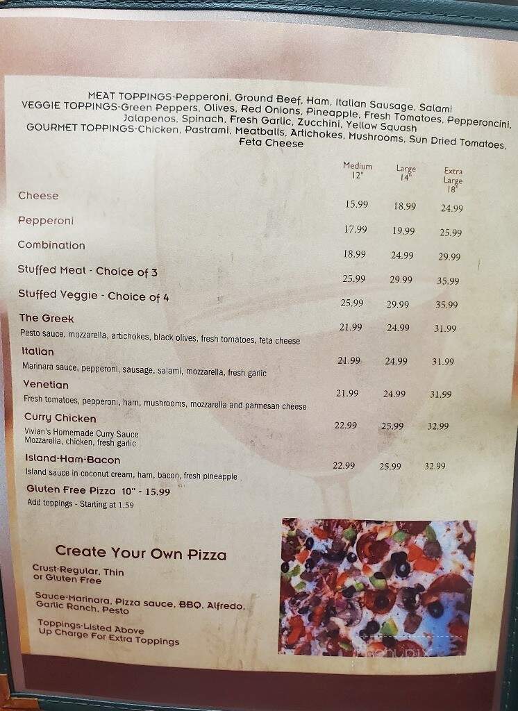 Viney's Italian Kitchen - Sonora, CA menu_pic