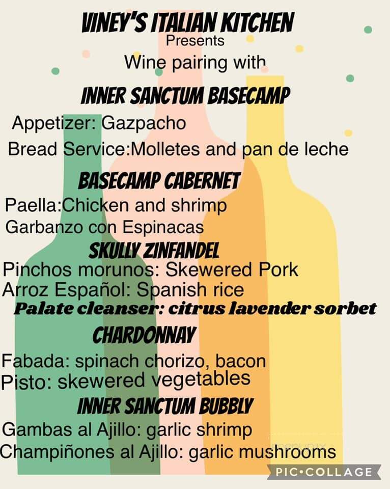 Viney's Italian Kitchen - Sonora, CA menu_pic