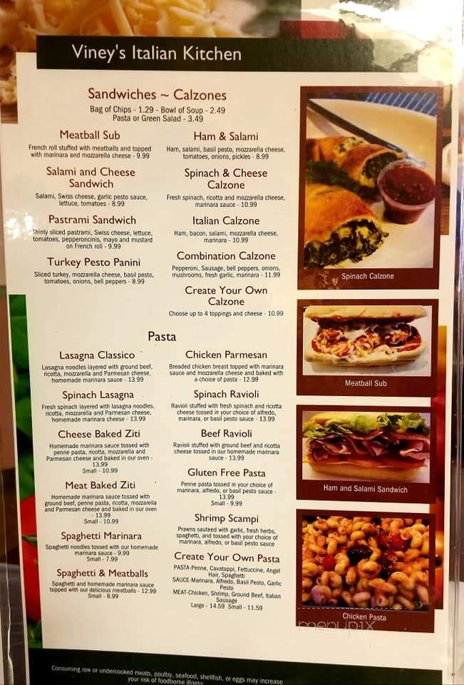 Viney's Italian Kitchen - Sonora, CA menu_pic