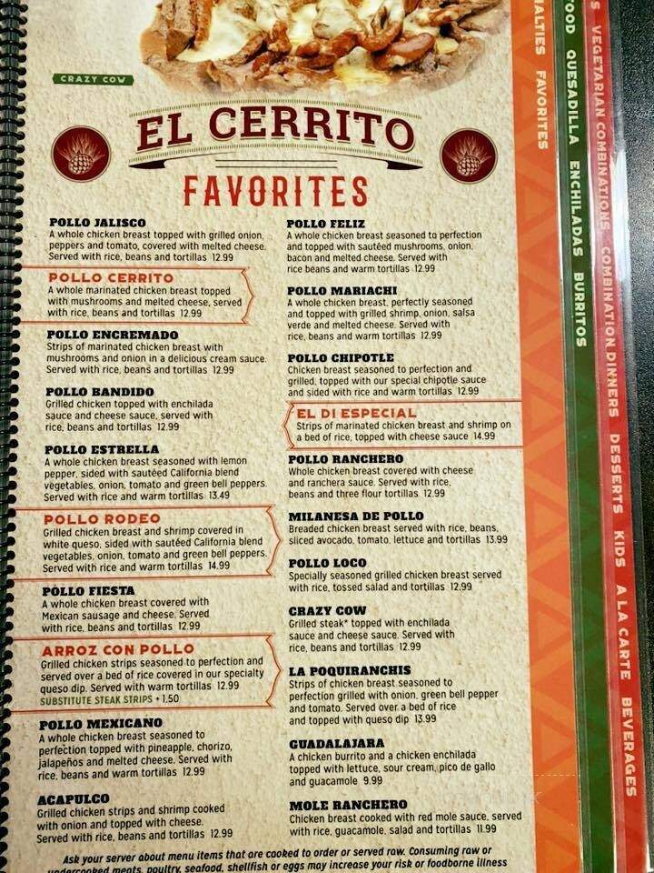 El Cerrito Mexican Restaurant - Hillsdale, MI