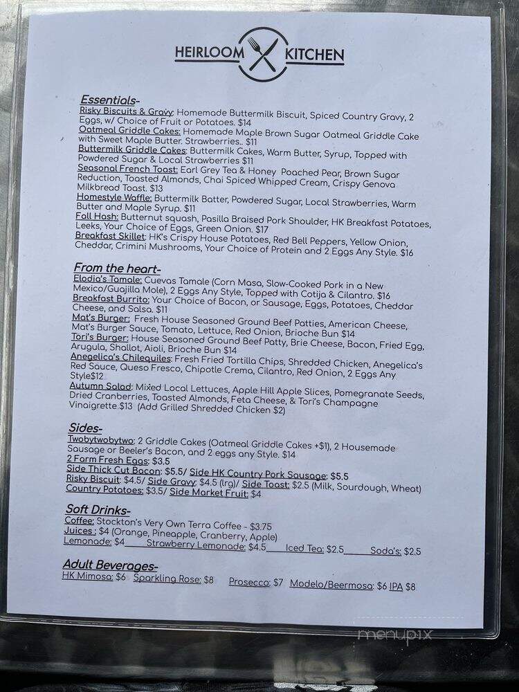 Heirloom Kitchen - Stockton, CA