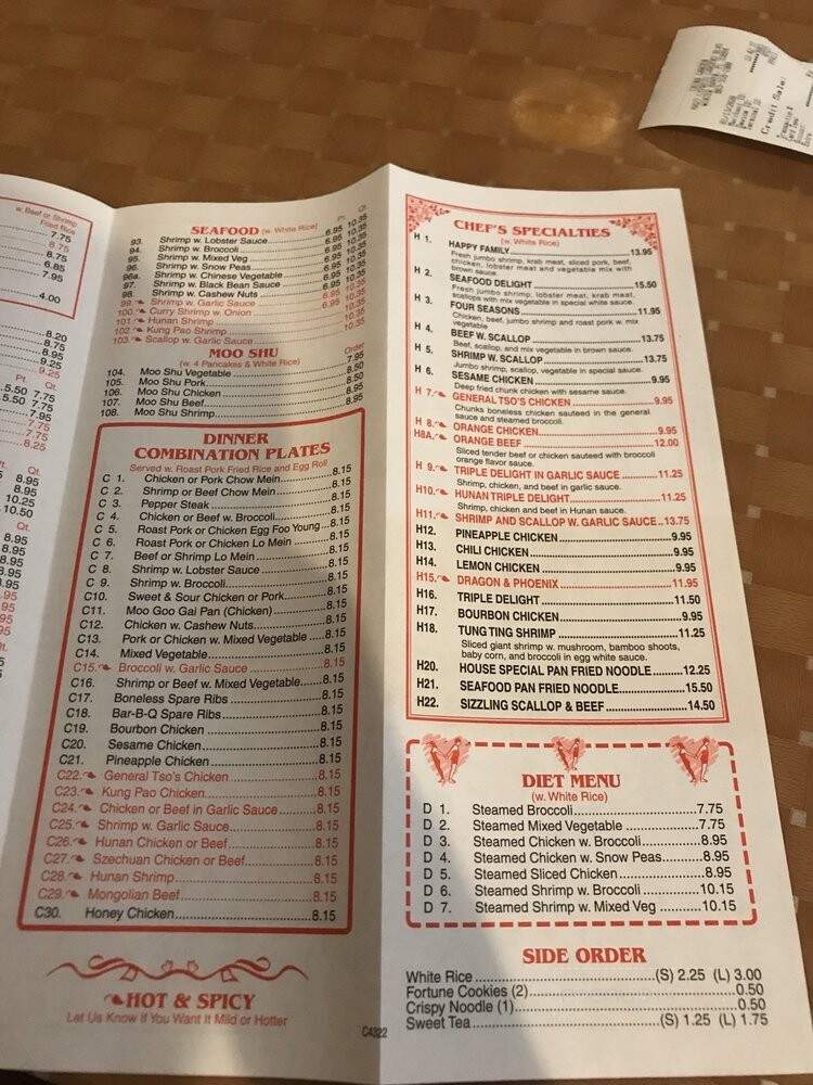 China Park - Winter Haven, FL menu_pic