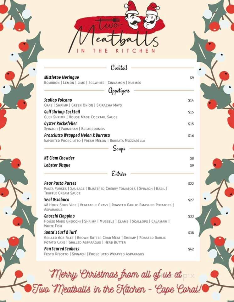 Two Meatballs in the Kitchen-Cape Coral - Cape Coral, FL menu_pic