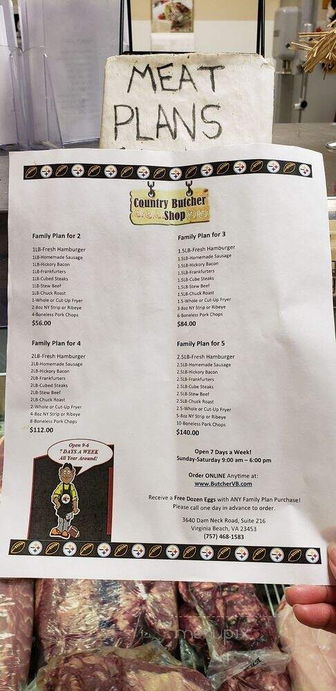Country Butcher & Deli Shop - Virginia Beach, VA menu_pic