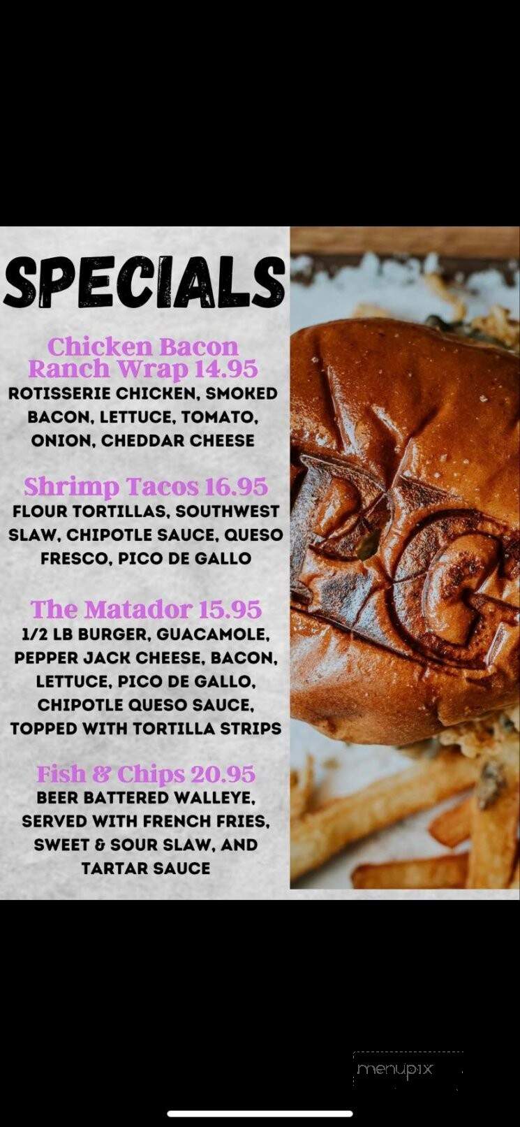 The Purple Goat - Rochester, MN menu_pic