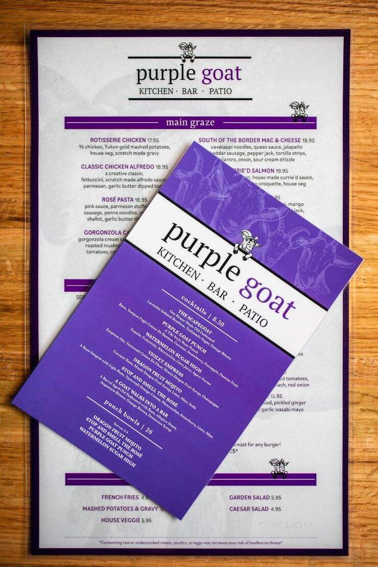The Purple Goat - Rochester, MN menu_pic
