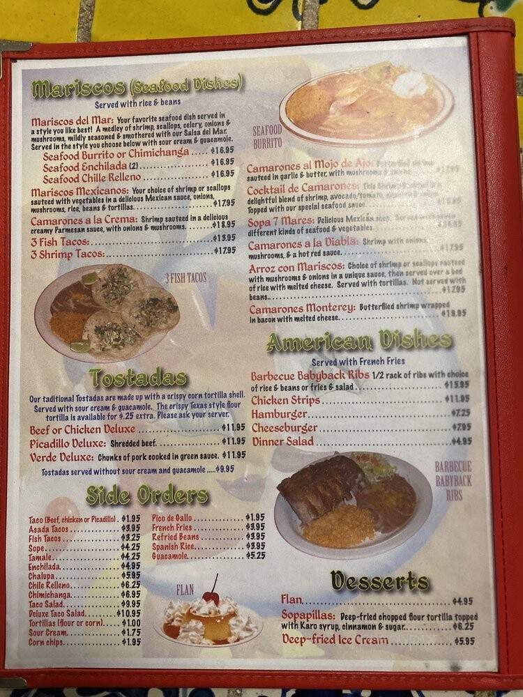 El Compadre Restaurant - Long Beach, WA menu_pic
