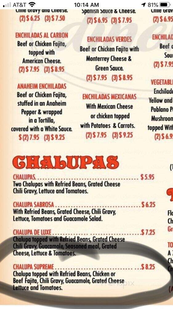 El Jimador Mexican Grill #8 - Cypress, TX menu_pic