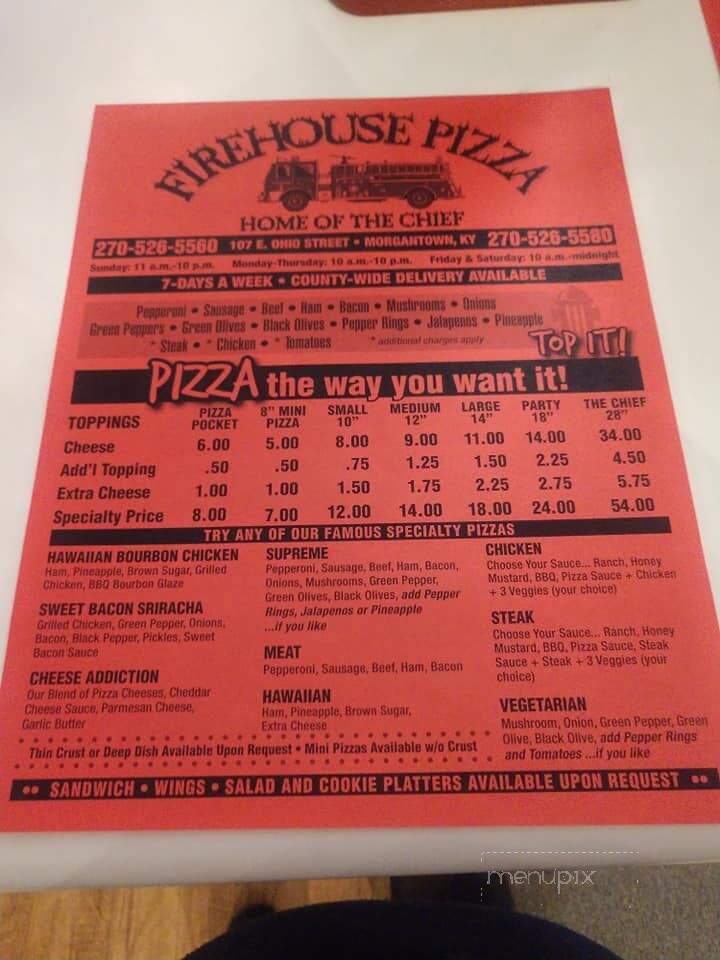 Firehouse Pizza - Morgantown, KY