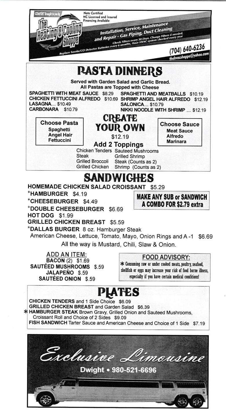 Flyin Buffalo - Kannapolis, NC menu_pic