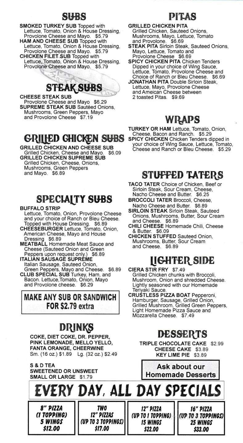 Flyin Buffalo - Kannapolis, NC menu_pic