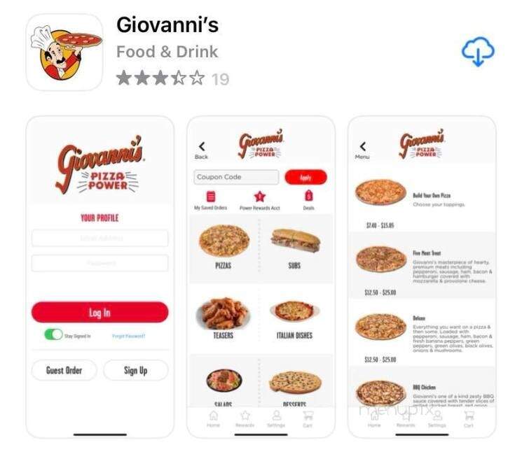 Giovanni's Pizza - North Matewan, WV menu_pic