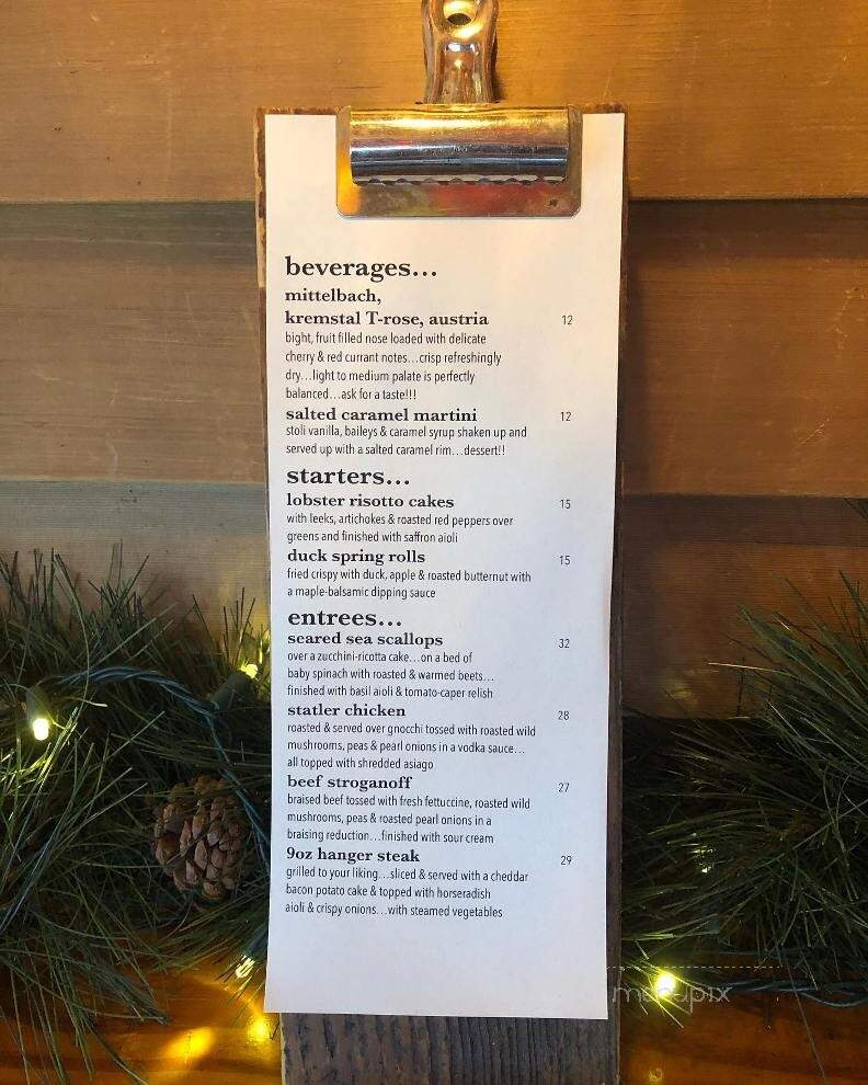 Krista's - Cornish, ME menu_pic