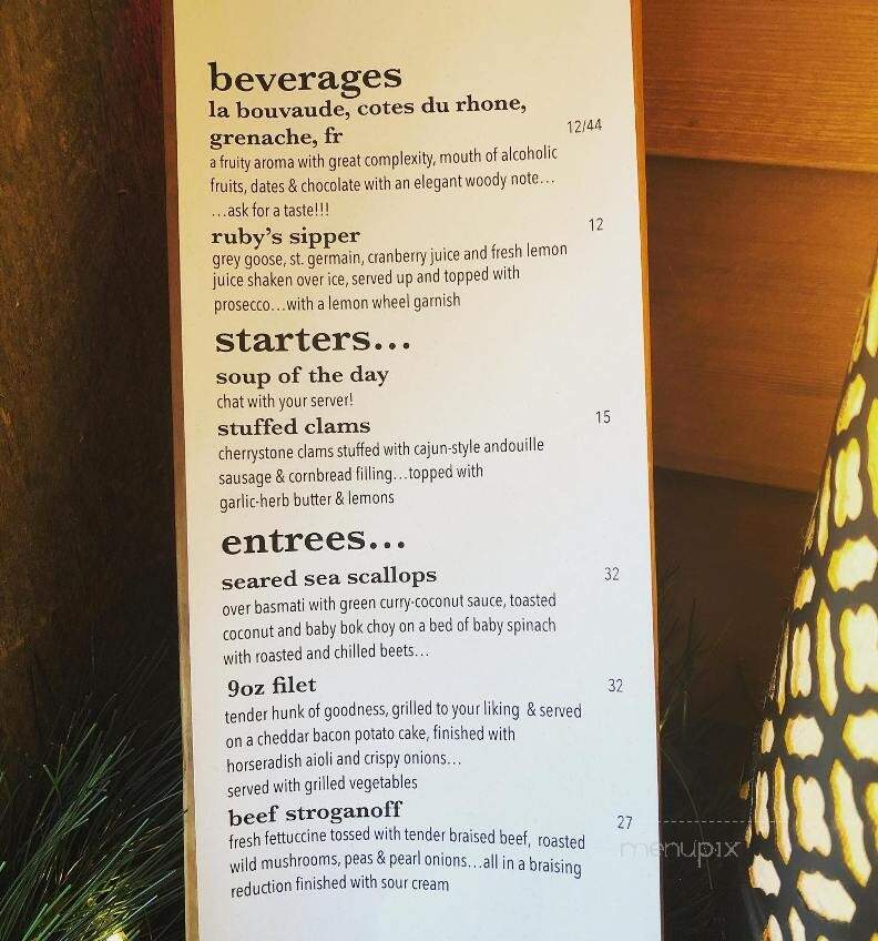 Krista's - Cornish, ME menu_pic