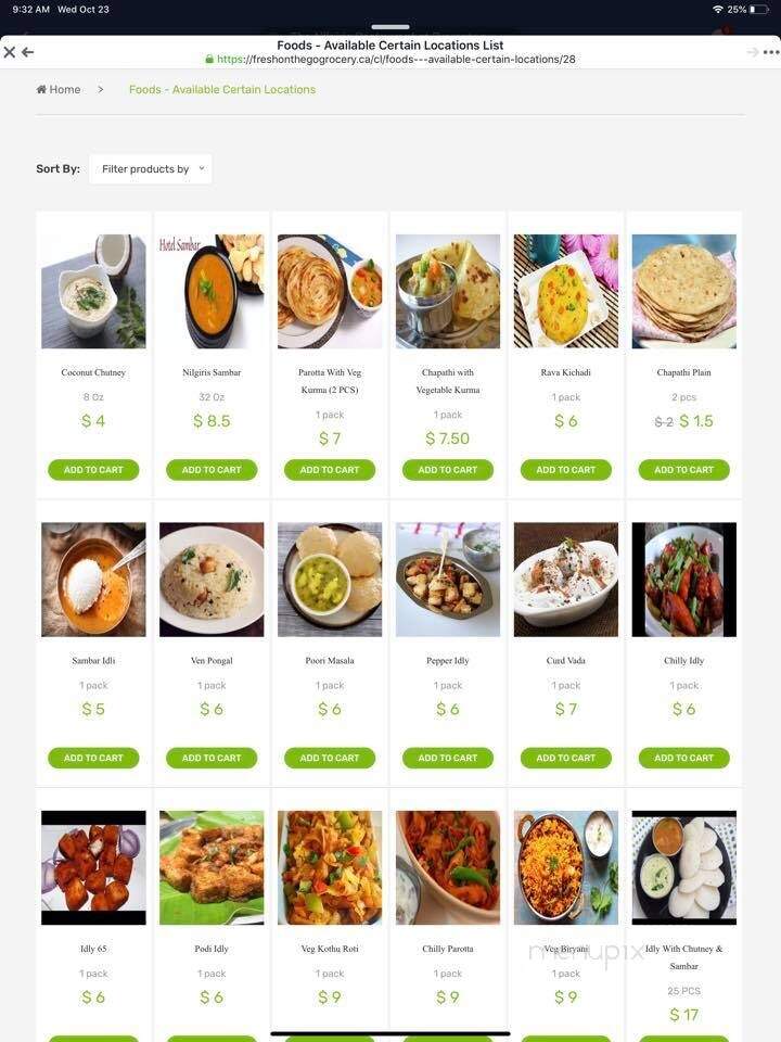 The Nilgiris - Brampton, ON menu_pic