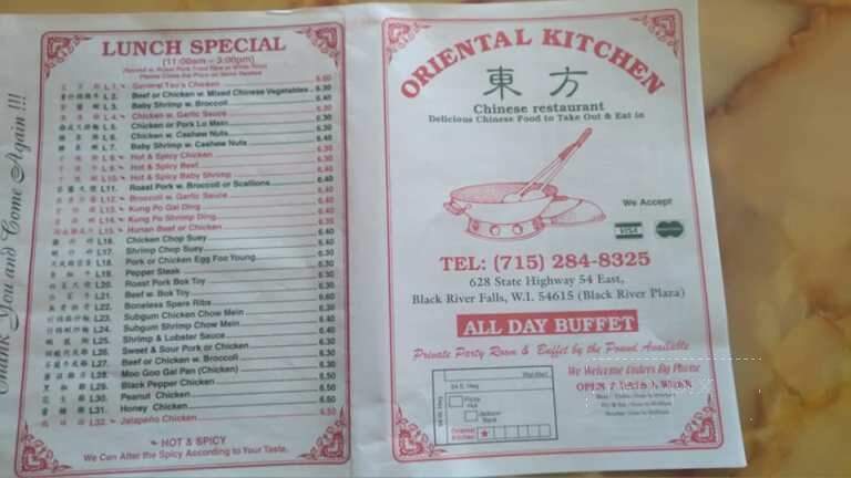 Oriental Kitchen - Black River Falls, WI