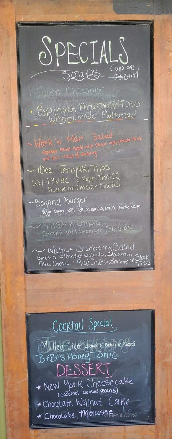 Reed's North - Warner, NH menu_pic