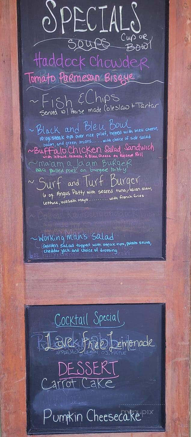 Reed's North - Warner, NH menu_pic