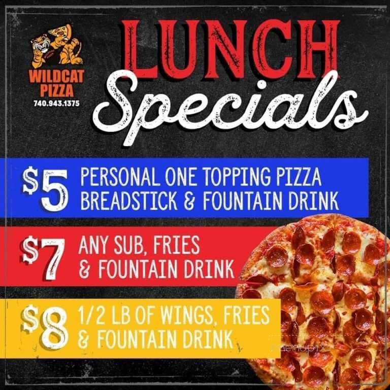 Wildcat Pizza - Richwood, OH menu_pic
