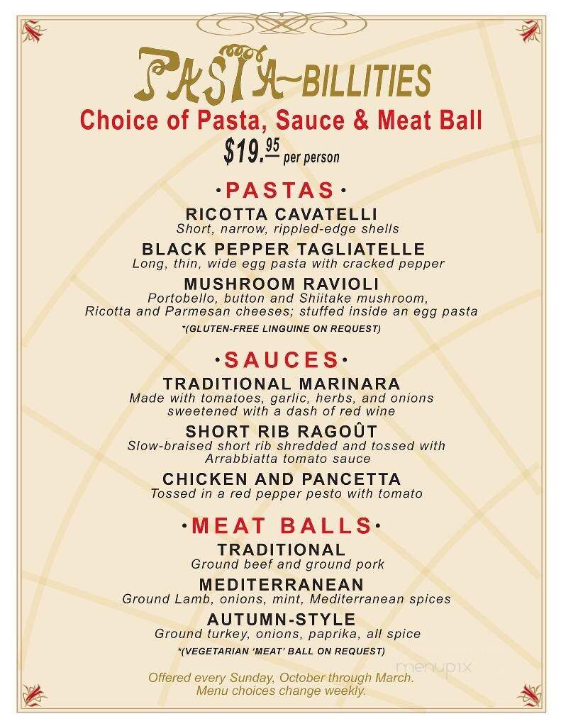 Shadowbrook Restaurant - Capitola, CA menu_pic