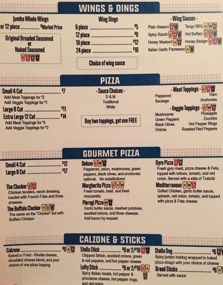 Stella's Restaurant - New Kensington, PA menu_pic