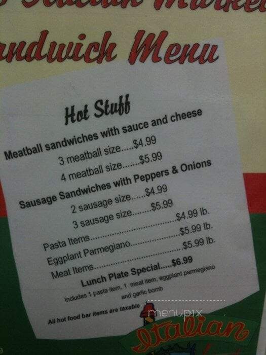 Claro's Italian Markets - Upland, CA menu_pic