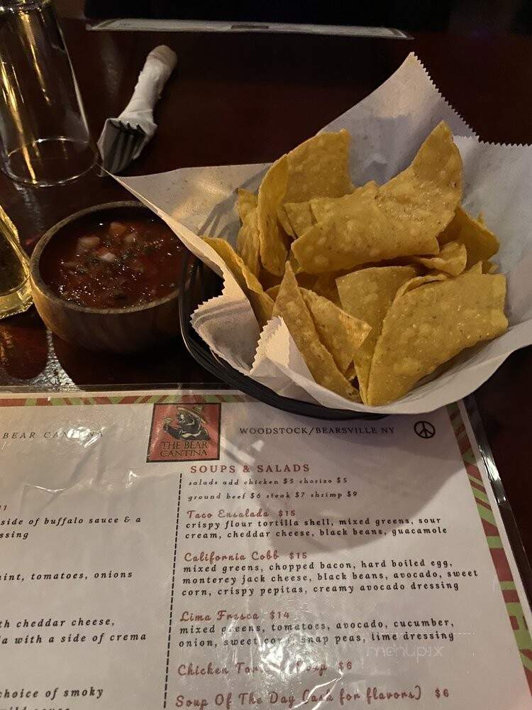 The Bear Cantina - Woodstock, NY menu_pic