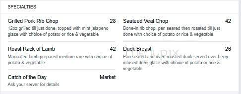 The Copper Door - Hayesville, NC menu_pic
