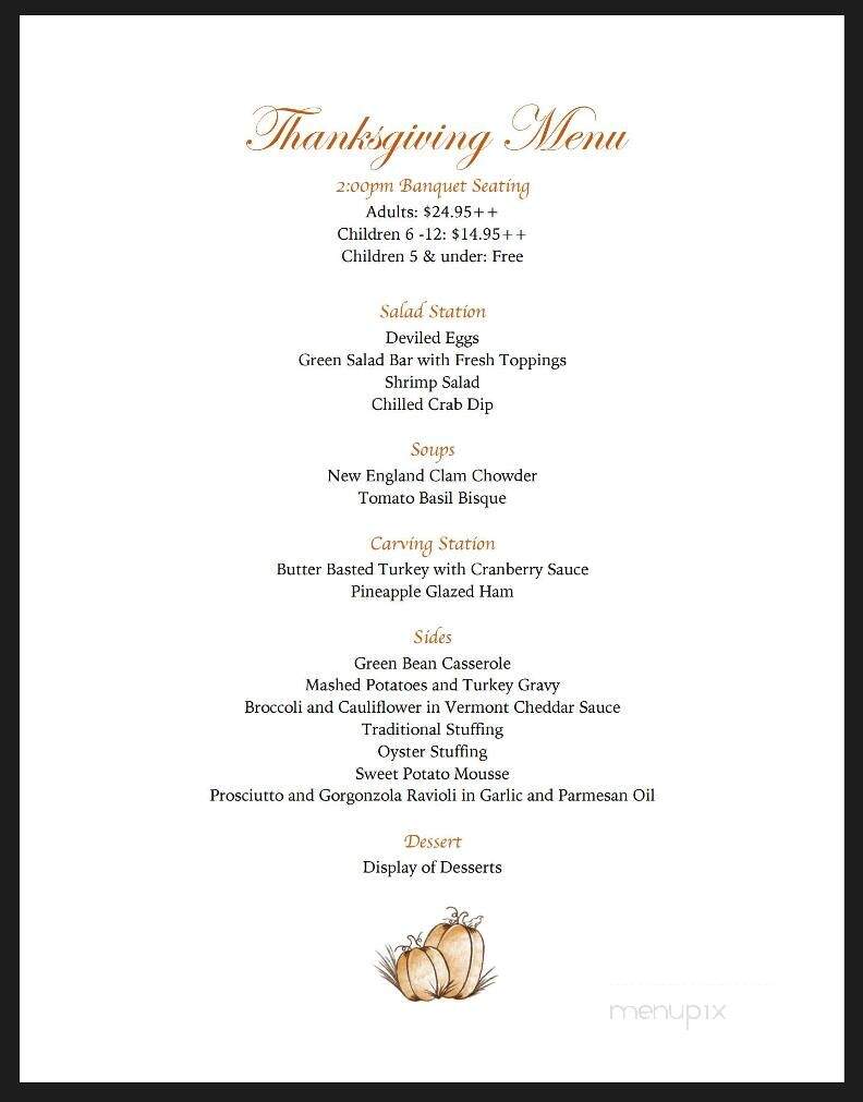 Thistle Golf Club Pub - Sunset Beach, NC menu_pic