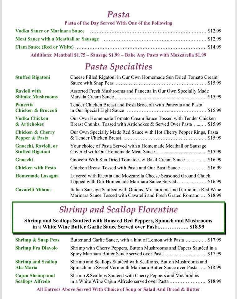 Franklin Hotel - Rome, NY menu_pic