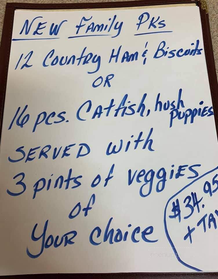 Lighthouse Restaurant - Sulphur Well, KY menu_pic