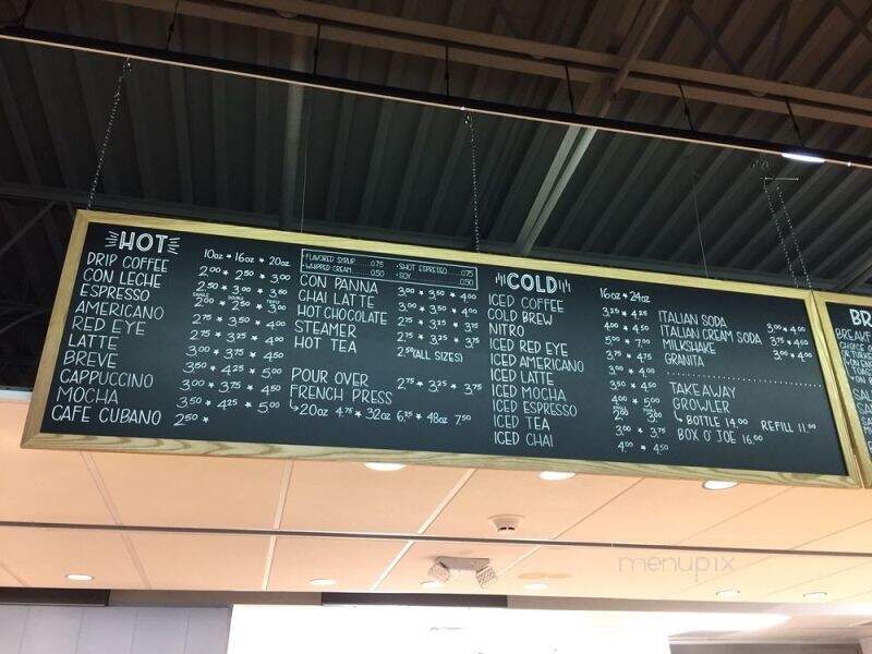 Zeke's Coffee - Baltimore, MD menu_pic