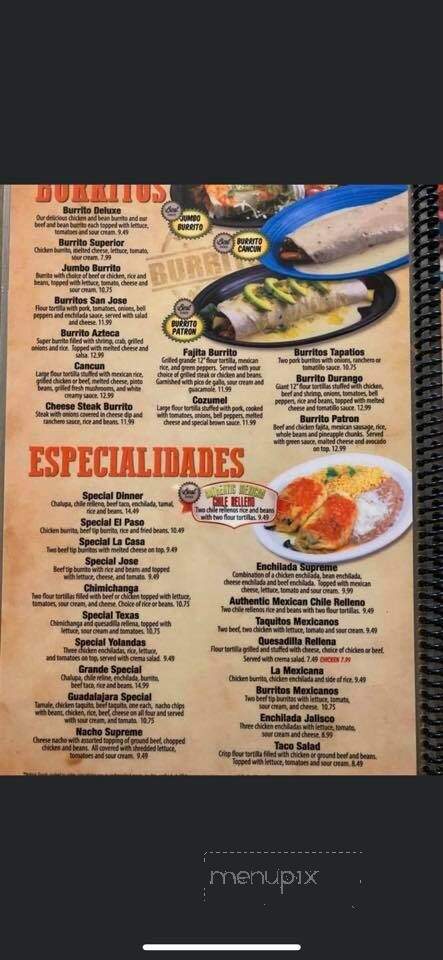 Don Patron - Oakland, MD menu_pic