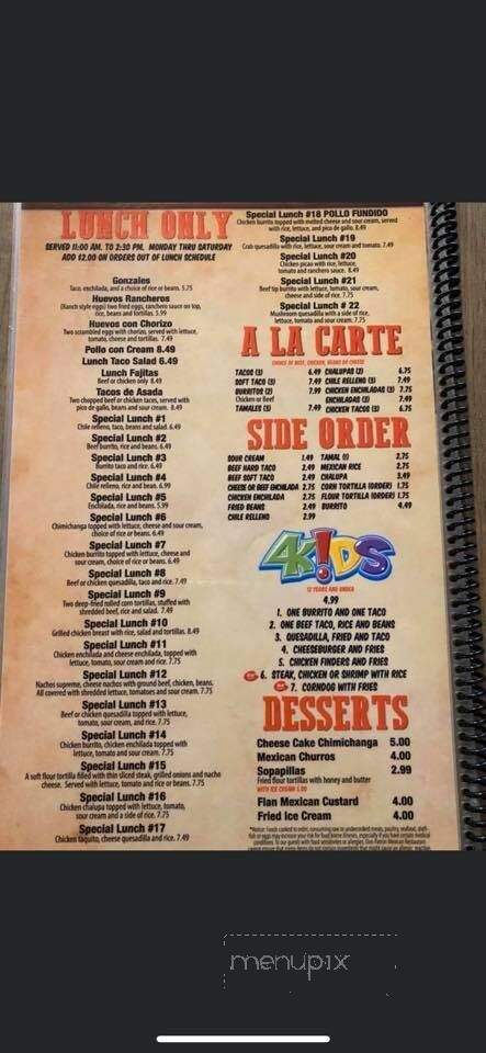 Don Patron - Oakland, MD menu_pic