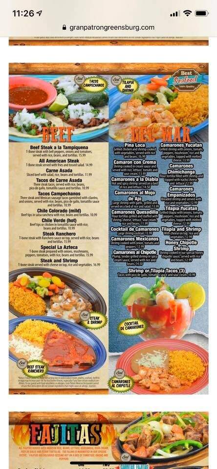 Don Patron - Oakland, MD menu_pic