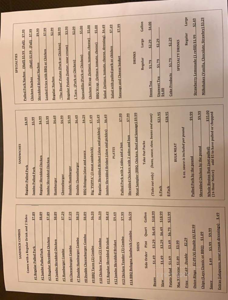 MidSouth BBQ - Covington, TN menu_pic