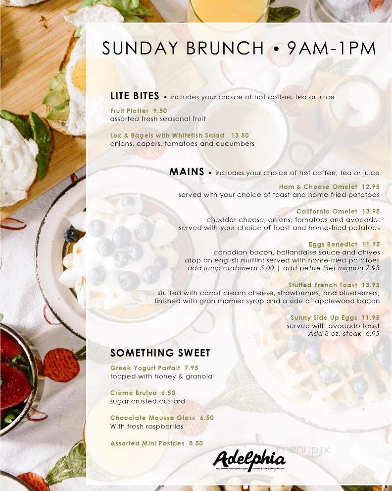 Adelphia Restaurant - Deptford, NJ menu_pic