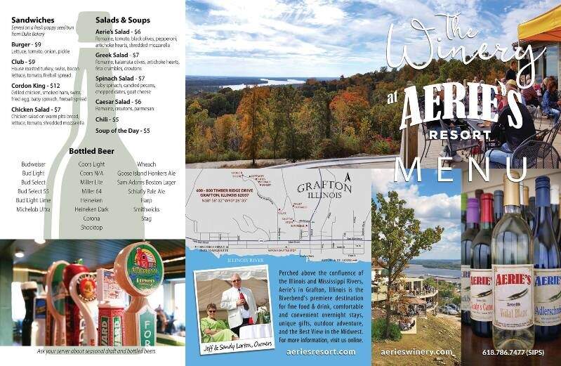 Aerie's Winery - Grafton, IL menu_pic